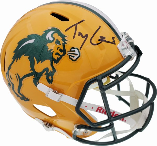 Trey Lance Autographed Signed North Dakota State Bison Yellow Full Size Replica Speed Helmet Beckett Beckett 
