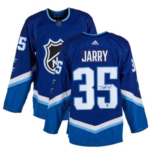 Tristan Jarry Autographed Signed 2022 NHL All-Star Game Blue adidas Jersey