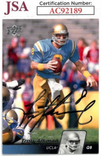 UCLA Bruins Troy Aikman College Football Card Plaque