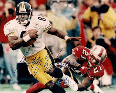 Troy Edwards Autographed Signed 8X10 Pittsburgh Steelers Photo - Autographs