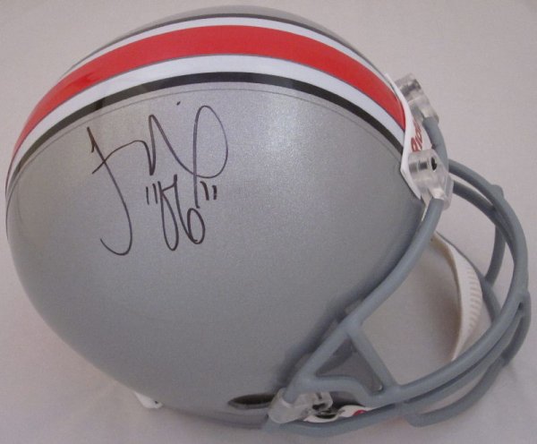Troy Smith Ohio St. Buckeyes Autographed Signed Full Size Replica Helmet 