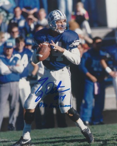 Ty Detmer Autographed Signed 8X10 Byu Cougars Photo - Autographs