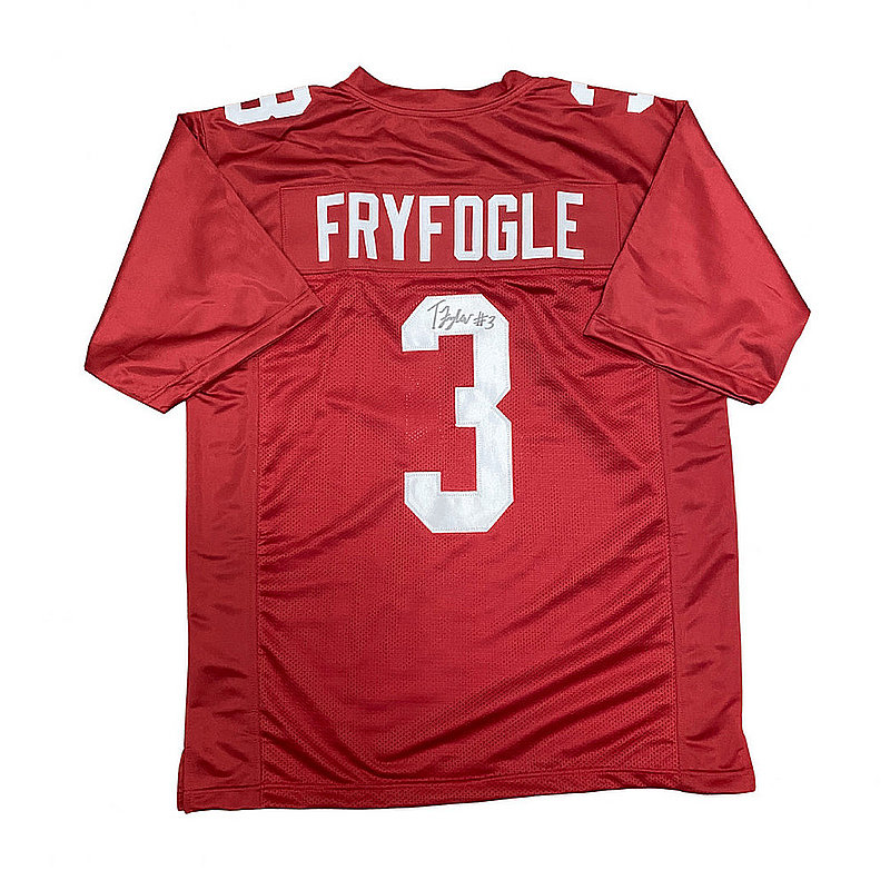Ty Fryfogle Autographed Indiana Hoosiers Custom Crimson Jersey - JSA Authentic
