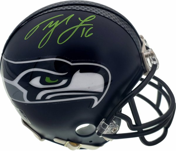 Tyler Lockett Autographed Signed Seattle Seahawks Mini Helmet In Green Mcs Holo #182257 
