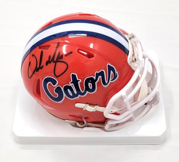 Urban Meyer Autographed Signed Florida Gators Riddell Mini Helmet Beckett Witnessed 