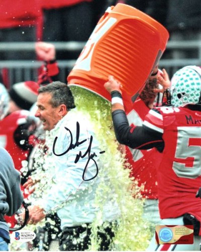 Urban Meyer Autographed Signed Ohio State Buckeyes 8X10 Photo Beckett Witnessed #2 