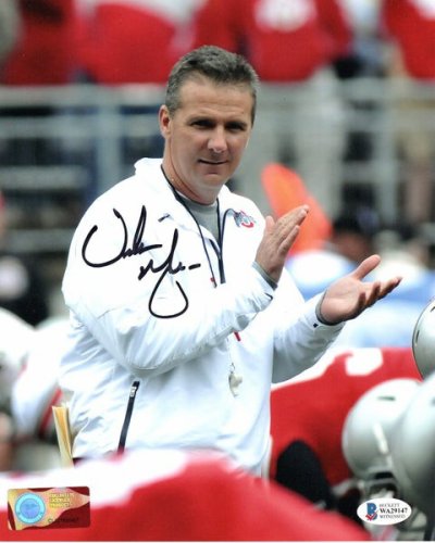 Urban Meyer Autographed Signed Ohio State Buckeyes 8X10 Photo Beckett Witnessed #3 