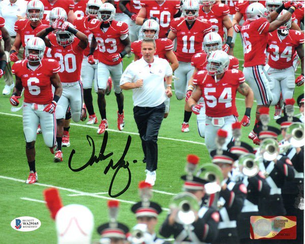 Urban Meyer Autographed Signed Ohio State Buckeyes 8X10 Photo Beckett Witnessed #5 