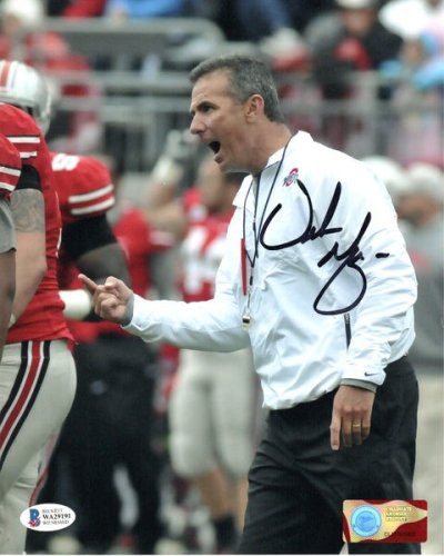 Urban Meyer Autographed Signed Ohio State Buckeyes 8X10 Photo Beckett Witnessed #8 