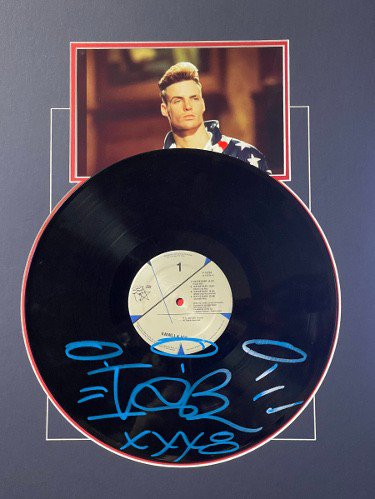 Vanilla Ice Autographed Signed 1990 Ice Ice Baby Album/6x8 Photo/Sketch Matted 16x20- JSA #PP75244 