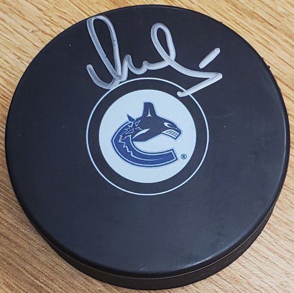 Vasily Podkolzin Autographed Signed Vancouver Canucks Hockey Puck - Autographs
