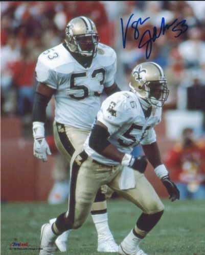 Vaughan Johnson Autographed Signed 8X10 New Orleans Saints Photo - Autographs