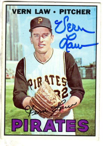 Vern Law Autographed Signed 1967 Topps Card - Autographs