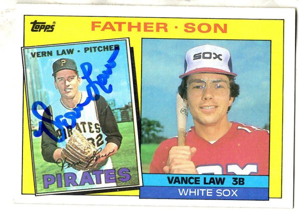 Vern Law Autographed Signed 1985 Topps Card - Autographs