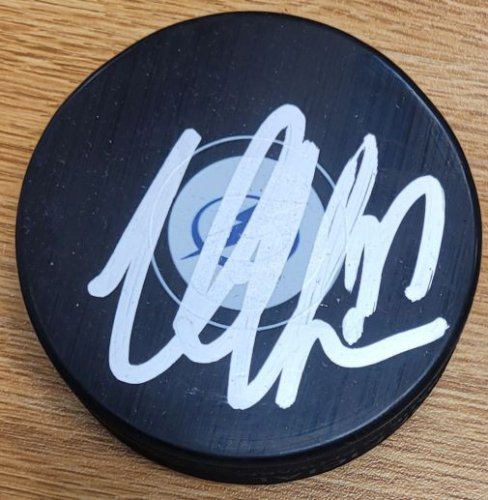 Victor Hedman Autographed Signed Tampa Bay Lightning Hockey Puck - Autographs