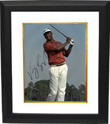 Vijay Singh Autographed Signed PGA 11x14 Photo Custom Framing - JSA Hologram 