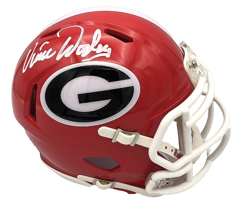 Vince Dooley Autographed Signed Georgia Bulldogs Riddell Speed Mini Helmet - JSA