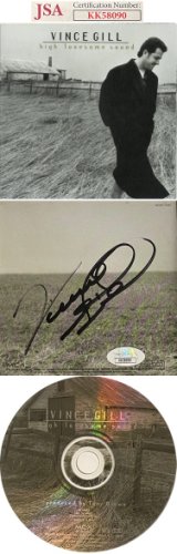 Vince Gill Autographed Signed 1996 High Lonesome Sound Album Back Cover w/ CD- JSA #KK58090 