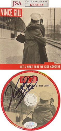 Vince Gill Autographed Signed 2000 Let's Make Sure We Kiss Goodbye Album CD w/ Cover & Case- JSA #KK58133 