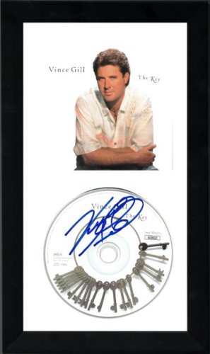 Vince Gill Autographed Signed The Key Album CD with Cover 6.5x12 Custom Framing- JSA #GG36323 