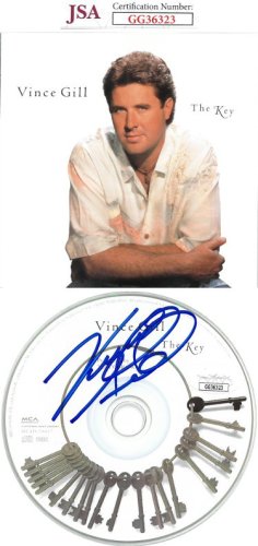 Vince Gill Autographed Signed The Key Album CD with Cover- JSA Hologram #GG36323 