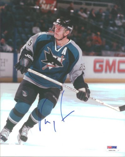 Vincent Damphousse Autographed 8X10 Photo San Jose Sharks PSA/DNA