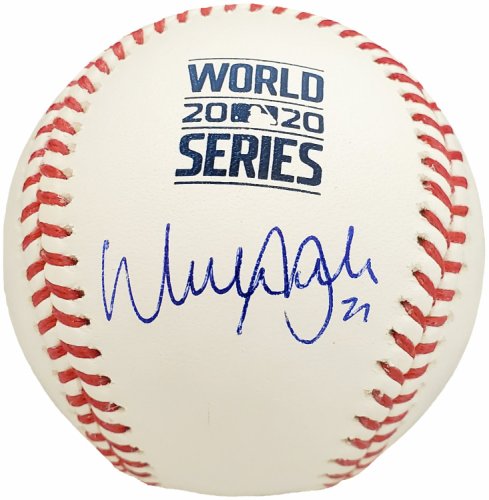 Walker Buehler Autographed Signed Official 2020 World Series Baseball Los Angeles Dodgers Beckett Beckett Qr #193679 