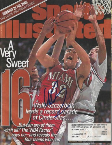 Wally Szczerbiak Autographed Signed Miami Redhawks Sports Illustrated Magazine 3/22/1999 - Autographs 
