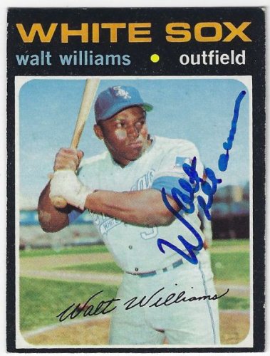 Walt Williams Autographed Signed Chicago White Sox 1971 Topps Card - Autographs