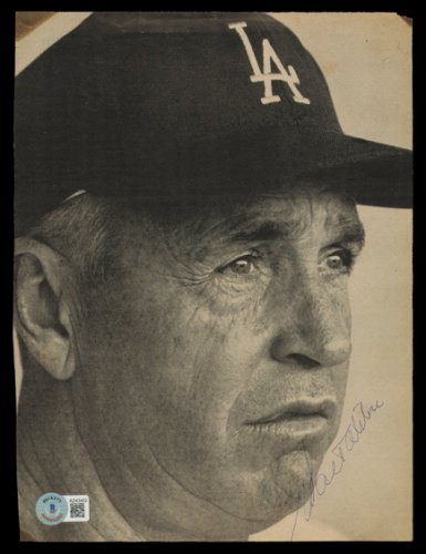 Walter Alston Autographed Signed 8X10 Magazine Page Photo Los Angeles Dodgers Beckett Beckett 