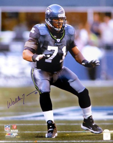 Walter Jones Autographed Signed 16X20 Photo Seattle Seahawks Mcs Holo #124708 