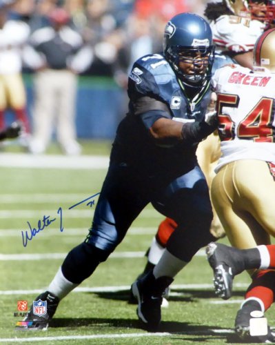 Walter Jones Autographed Signed 16X20 Photo Seattle Seahawks Mcs Holo #124709 