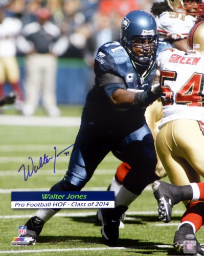 Walter Jones Autographed Signed 16X20 Photo Seattle Seahawks Mcs Holo #72811 