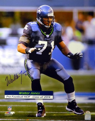 Walter Jones Autographed Signed 16X20 Photo Seattle Seahawks Mcs Holo #72812 