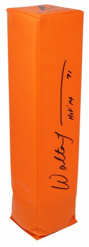 Walter Jones Autographed Signed Orange Endzone Football Pylon w/HOF'14 