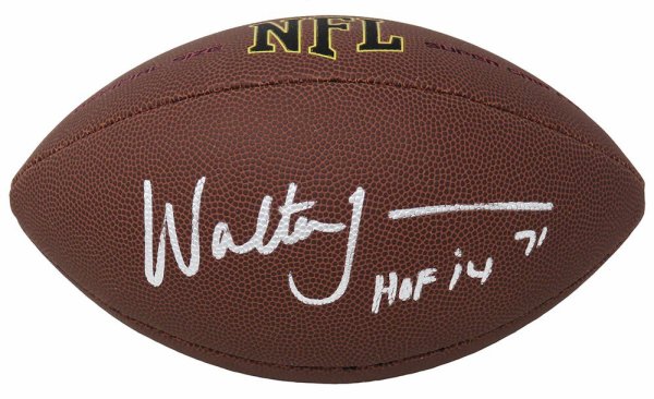 Walter Jones Autographed Signed Wilson Super Grip Full Size NFL Football w/HOF'14 