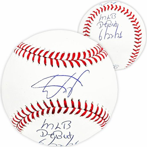 Wander Franco Autographed Signed Official MLB Baseball Tampa Bay Rays "MLB Debut 6/22/21" JSA 