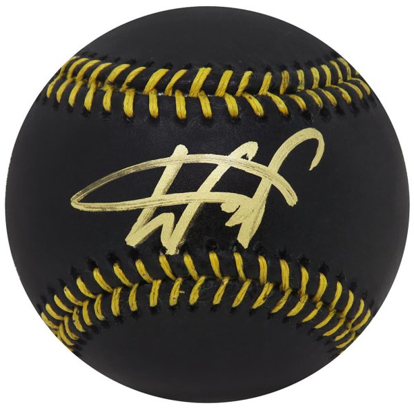 Wander Franco Autographed Signed Rawlings Black MLB Baseball 