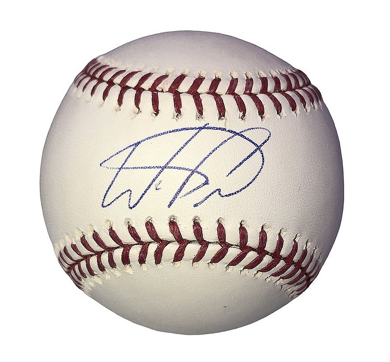 Wander Franco Autographed Tampa Bay Custom Blue Baseball Jersey - JSA COA