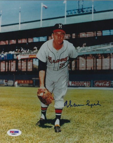 Warren Edward Spahn Autographed Signed 8X10 Boston Braves Photo - Autographs