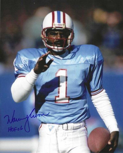 Warren Moon Autographed Signed 8X10 Houston Oilers Photo - Autographs 