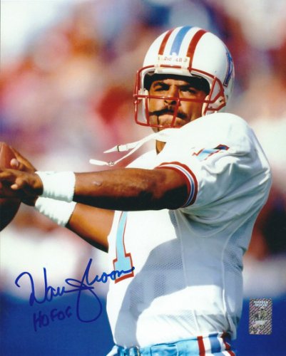 Warren Moon Autographed Signed 8X10 Houston Oilers Photo - Autographs 