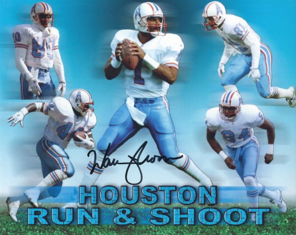 Warren Moon Autographed Signed 8X10 Houston Oilers Photo - Autographs 