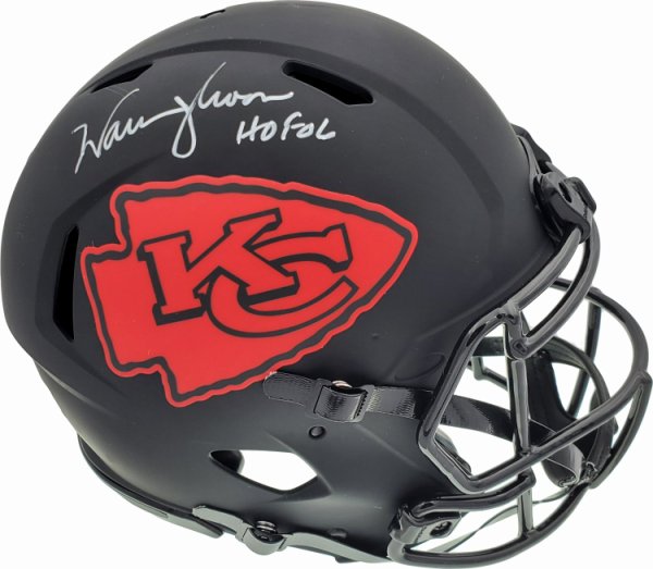 Warren Moon Autographed Signed Kansas City Chiefs Eclipse Black Full Size Speed Authentic Helmet "HOF 06" Mcs Holo #187025 