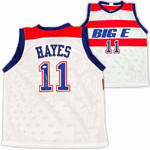 Washington Bullets Elvin Hayes Autographed White Jersey JSA