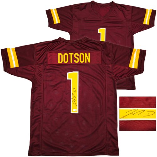 Washington Commanders Jahan Dotson Autographed Signed Maroon Jersey Beckett Beckett Witness #230165 