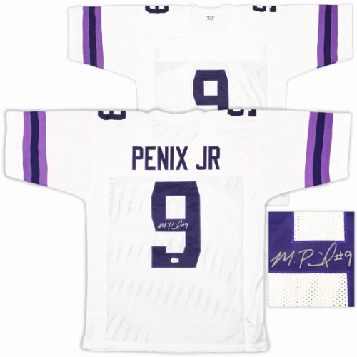 Washington Huskies Michael Penix Jr. Autographed Signed White Jersey Beckett Witness Qr #222053 