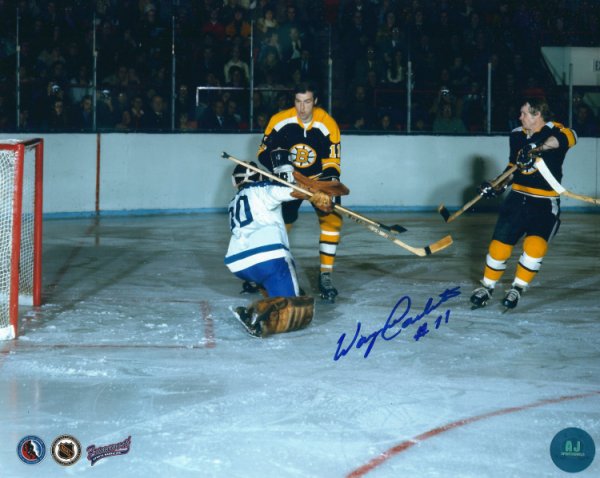 Wayne Carleton Autographed Signed 8X10 Boston Bruins Photo - Autographs 