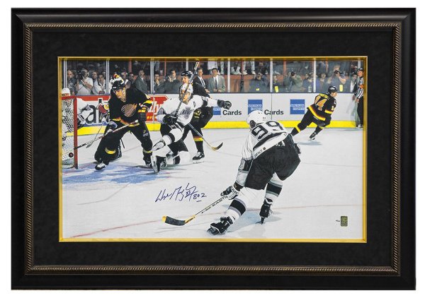 Wayne Gretzky & Mark Messier Signed Stanley Cup LE 16x24 Custom