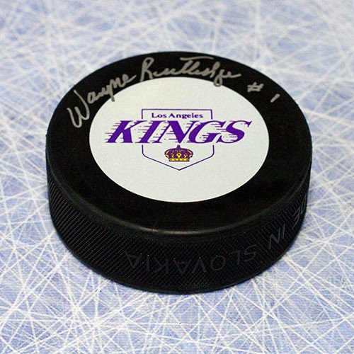 Wayne Rutledge Los Angeles Kings Autographed Signed Hockey Puck